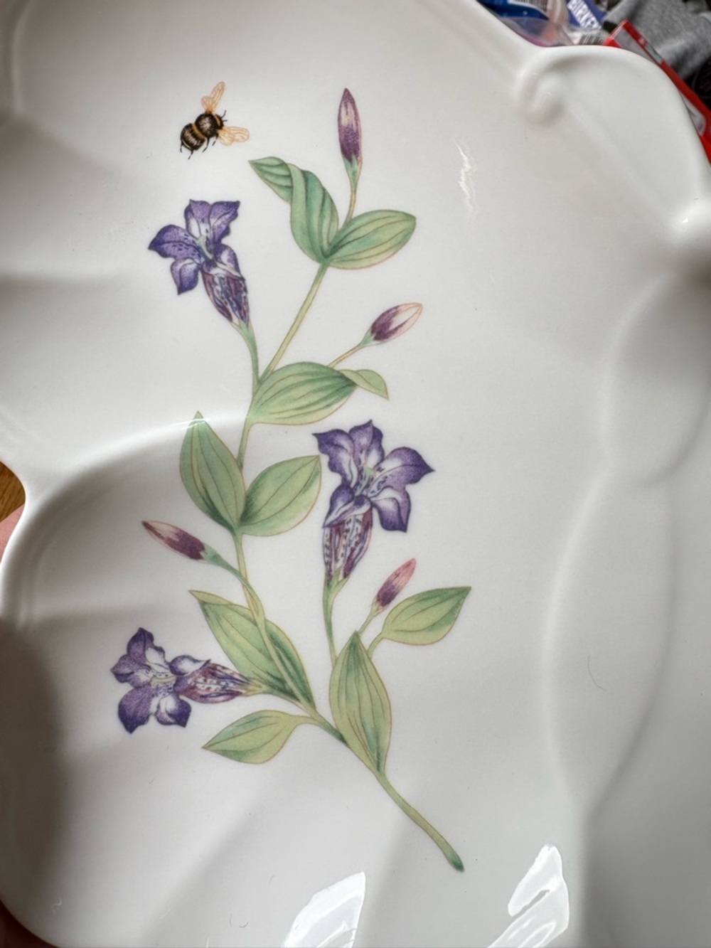 Lenox Butterfly Meadow Hors D’oeuvre Tray Butterfly Shape Porcelain Dish - Picture 5 of 10